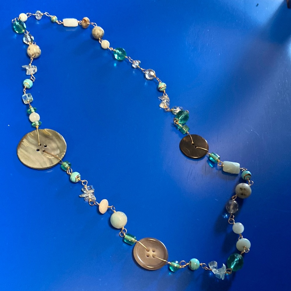 Vintage Buttons Necklace